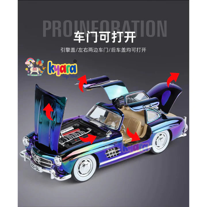 Mercedes-benz 300sl  - Diecast Metal Car - Scale 1:24