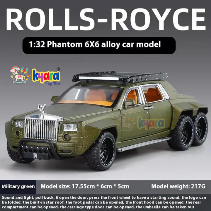 Rolls Royce Phantom 6x6 Sports - Diecast Metal Car - Scale 1:32