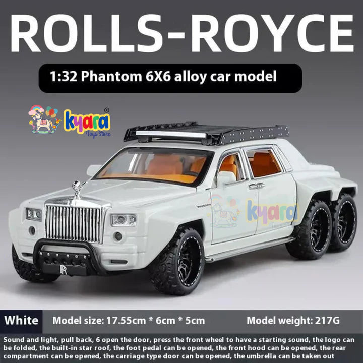 Rolls Royce Phantom 6x6 Sports - Diecast Metal Car - Scale 1:32