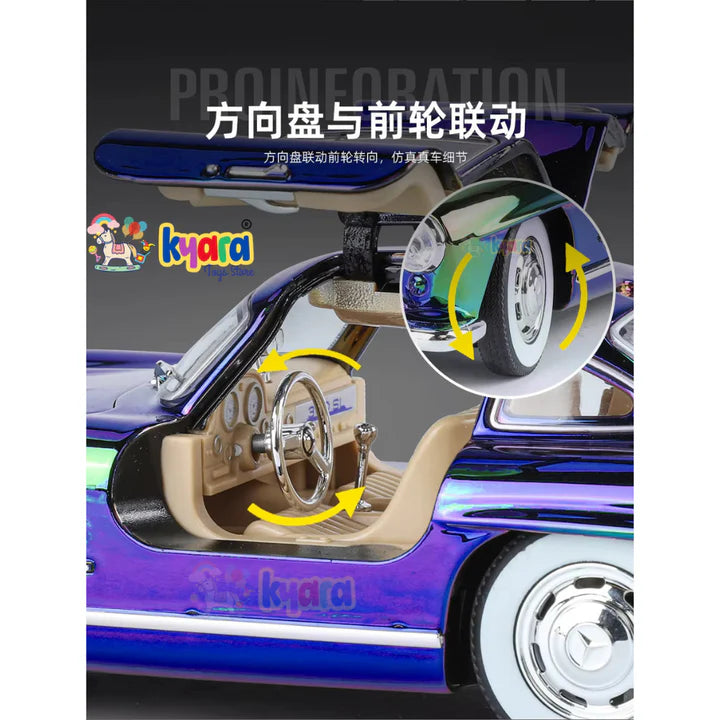 Mercedes-benz 300sl  - Diecast Metal Car - Scale 1:24