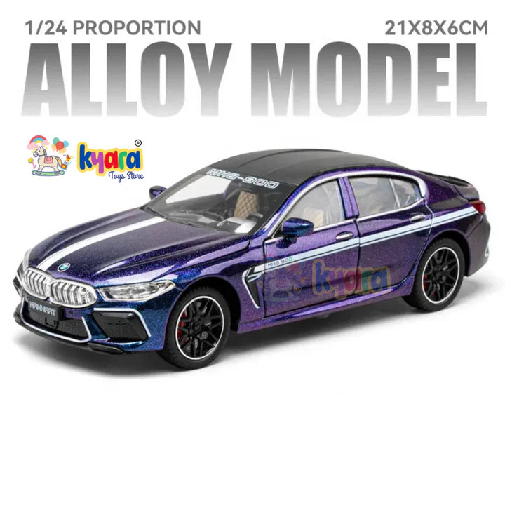 Bmw M8 800 - Diecast Metal Car - Scale 1:24
