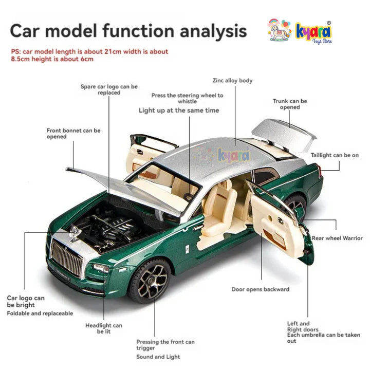 Rolls Royce Wraith Mansory - Diecast Metal Car - Scale 1:24