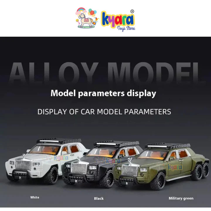 Rolls Royce Phantom 6x6 Sports - Diecast Metal Car - Scale 1:32