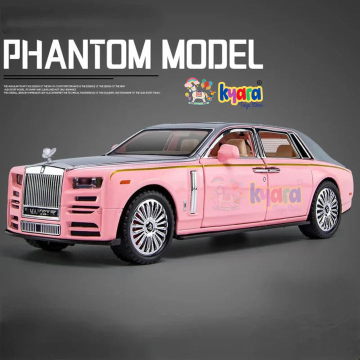 Rolls Royce Phantom White Scale - Diecast Metal Car - Scale 1:24