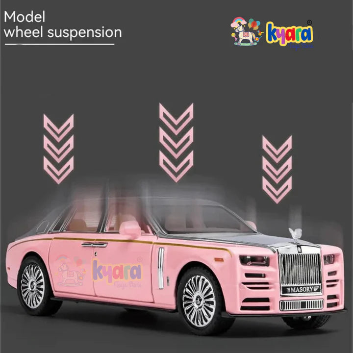 Rolls Royce Phantom White Scale - Diecast Metal Car - Scale 1:24