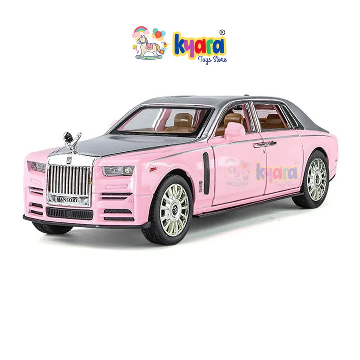 Rolls Royce Phantom White Scale - Diecast Metal Car - Scale 1:24