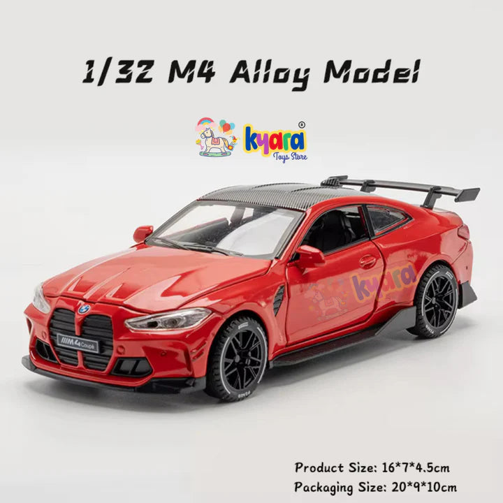 BMW M4 - Diecast Metal Car - Scale 1:32