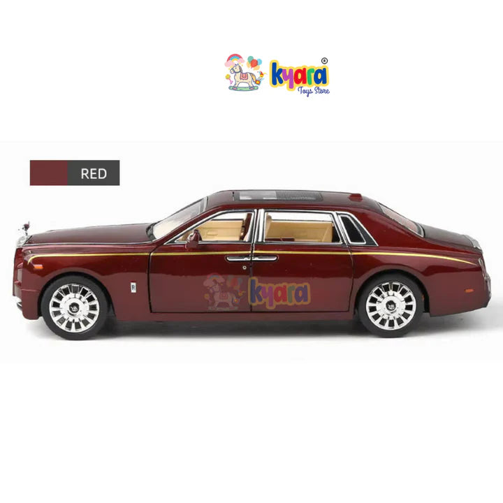 Rolls Royce Phantom Maroon - Diecast Metal Car - Scale 1:24