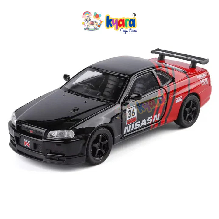 Nissan GTR R34 - Diecast Metal Car - Scale 1:32