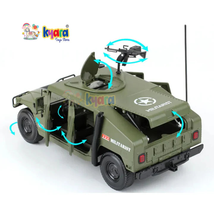 Military Battlefield Hummer Vehicles Scale Model Diecast Metal Car