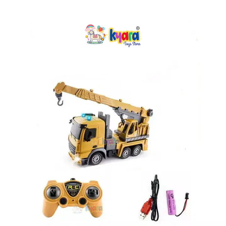Construction Truck 2.4GHz 6 Channels RC Crane - Diecast Metal Car - Scale 1:24