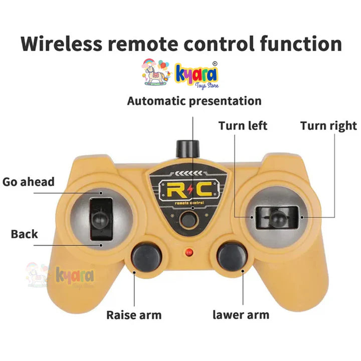 Construction Truck 2.4GHz 6 Channels RC Crane - Diecast Metal Car - Scale 1:24