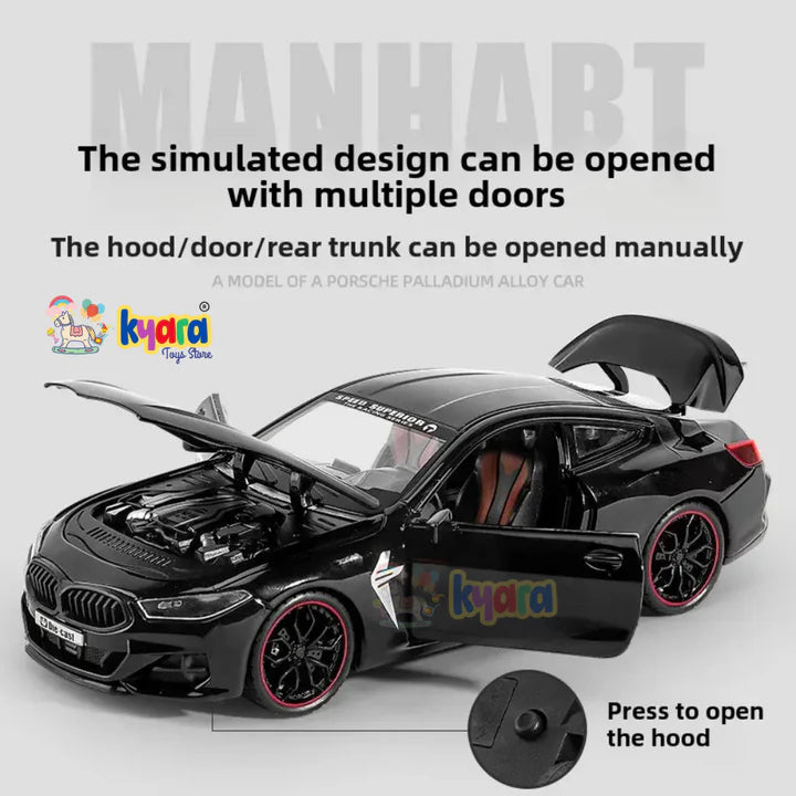 Bmw M8 Sports - Diecast Metal Car - Scale 1:24