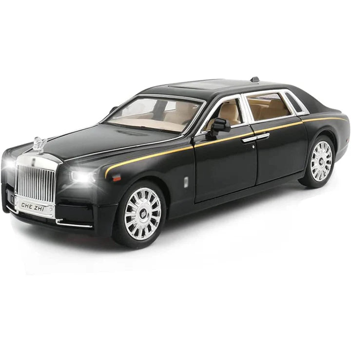 Rolls-Royce Phantom Black - Diecast Metal Car - Scale 1:32 / 1:24