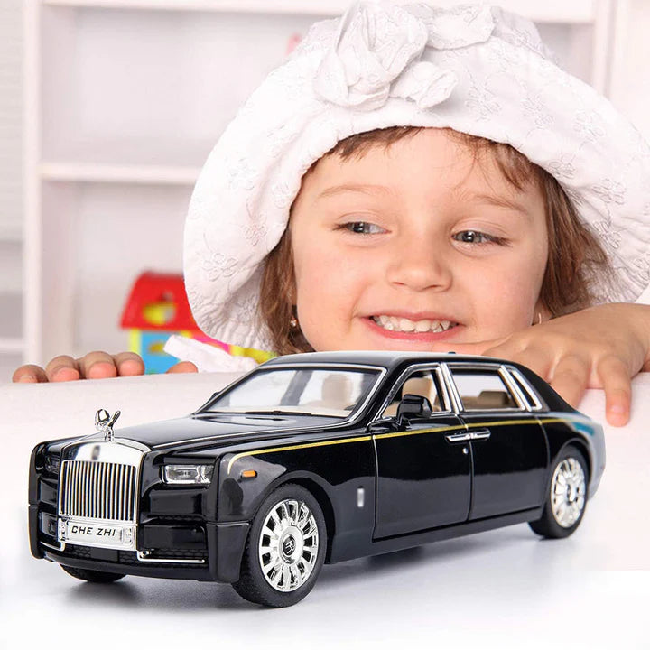 Rolls-Royce Phantom Black - Diecast Metal Car - Scale 1:32 / 1:24