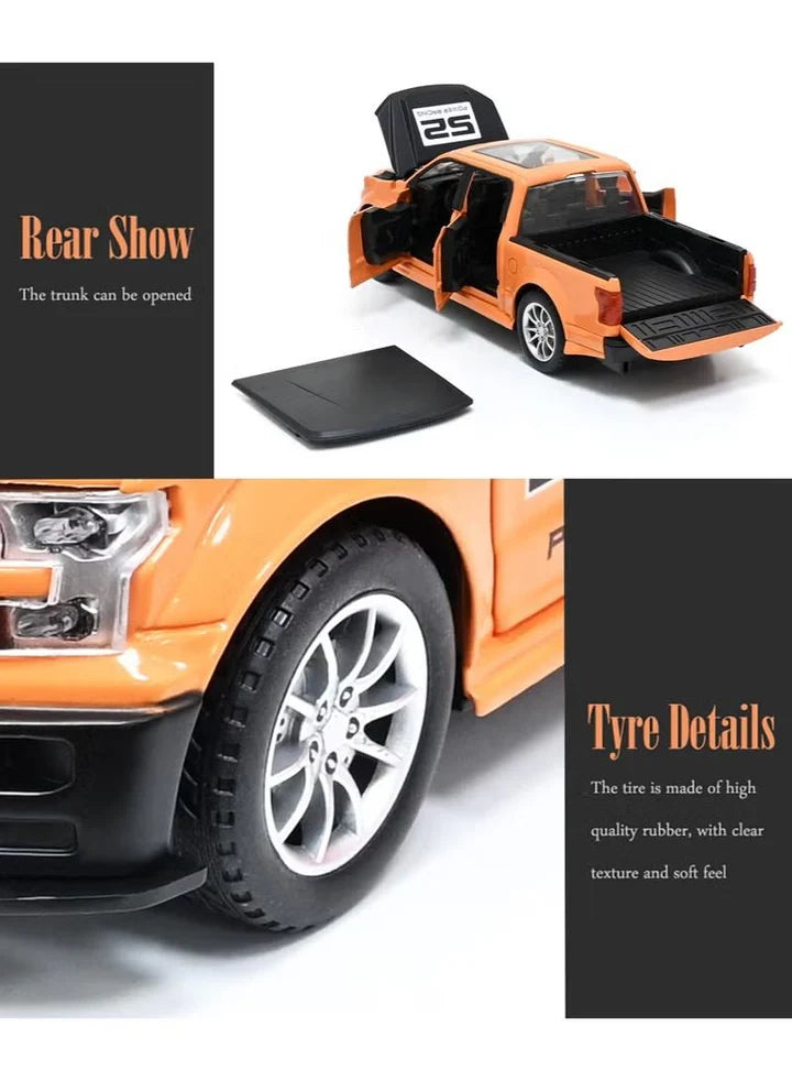 Raptor F150 Pickup Truck - Diecast Metal Car - Scale 1:24