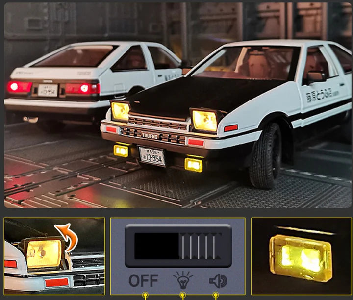 Toyota AE86 - Diecast Metal Car - Scale 1:32